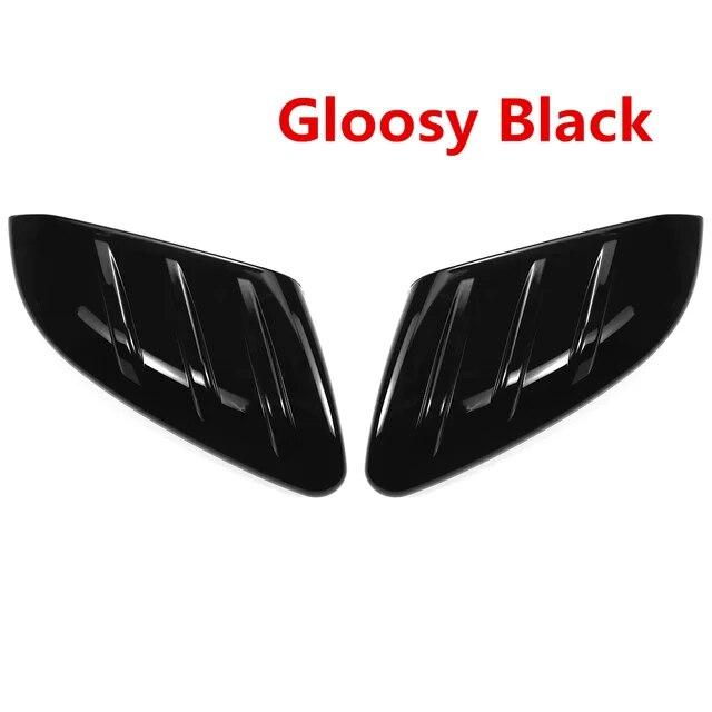 Par Bakspeildeksel Glanssvart/Karbonfiber Sidespeildeksel For Honda Civic 10. 2016 2017 2018