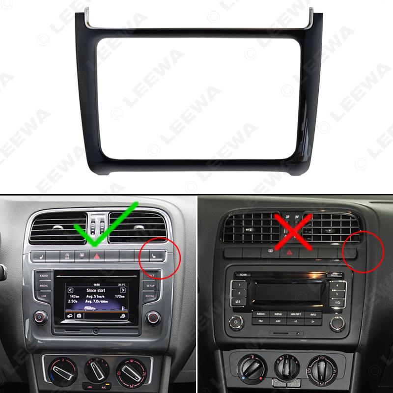 Glossy Black 2DIN Faceplate for Volkswagen Polo Car Audio/DVD Modification