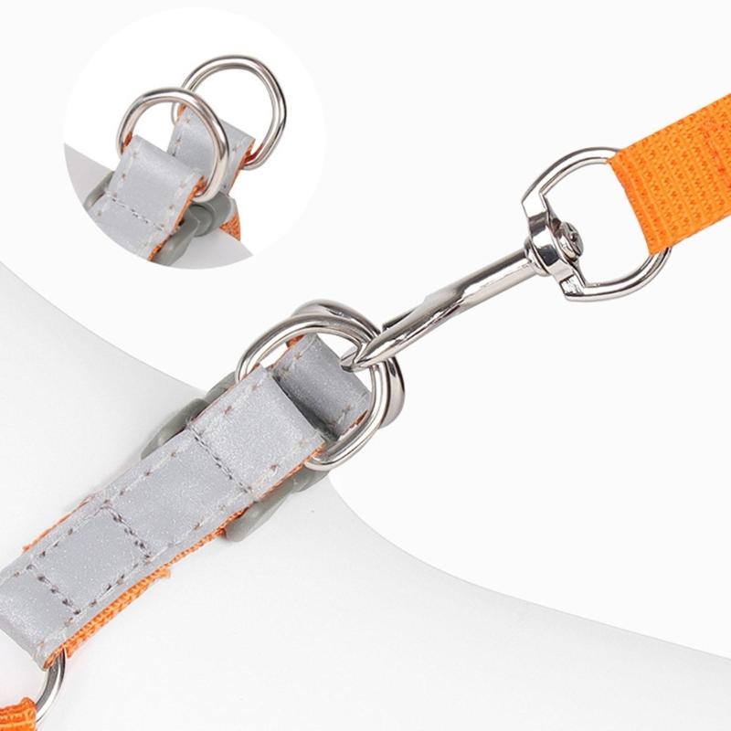Pet Chest Strap Vest Type Dog Strap Small Dog Rope Outdoor Reflective Breathable Dog Traction Rope Dog Collar Seat Belts