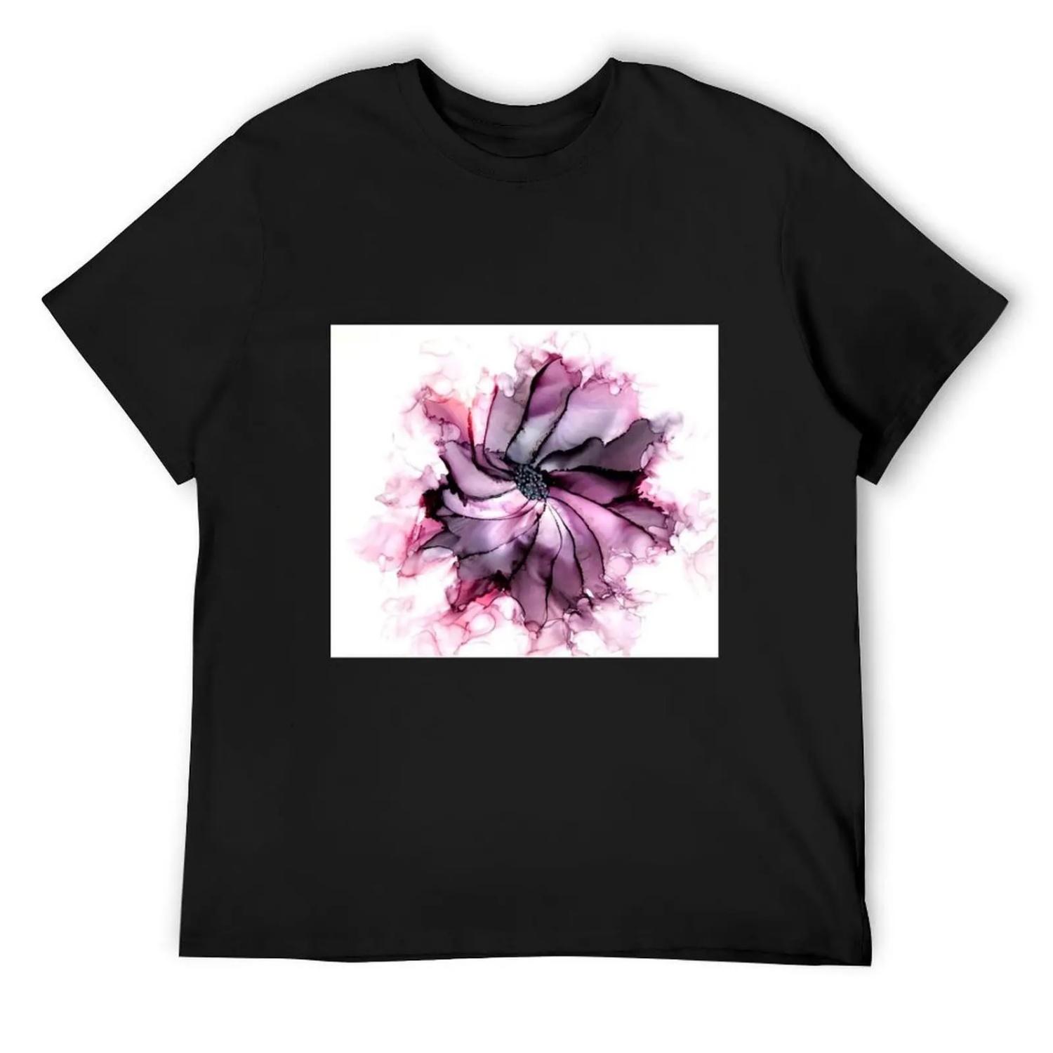 

Dreamy abstract purple flower haze T-Shirt valentines boutique clothes man t shirt vintage clothes t shirt men XXXXXL чорний