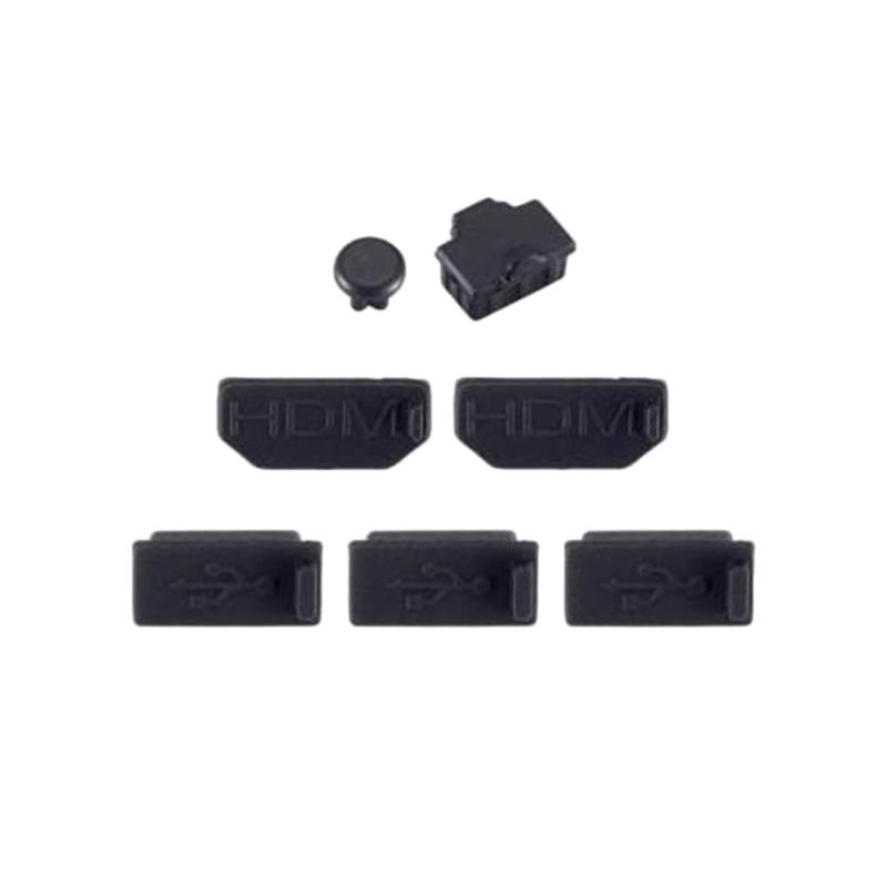 Anti Dust Covers 1 Set of 7pcs Dustproof Plugs for XB One X Console Plugs Dust-against Protectors Silicone Plugs 1