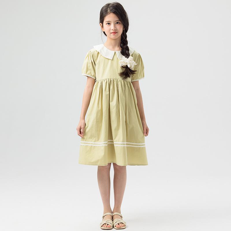 Girls' Fashionable Cotton Dress for Summer, Children's Sweet Princess-style Dress