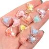 100pcs 12X15mm Butterfly Acrylic Beads Mixed Color Loose Beads For Jewelry Making DIY Bracelets Necklace Phone Chain Accessories