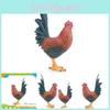 Authentic Pvc Rooster Display Lifelike Farm Animal Sculpture Ideal For Home Decor