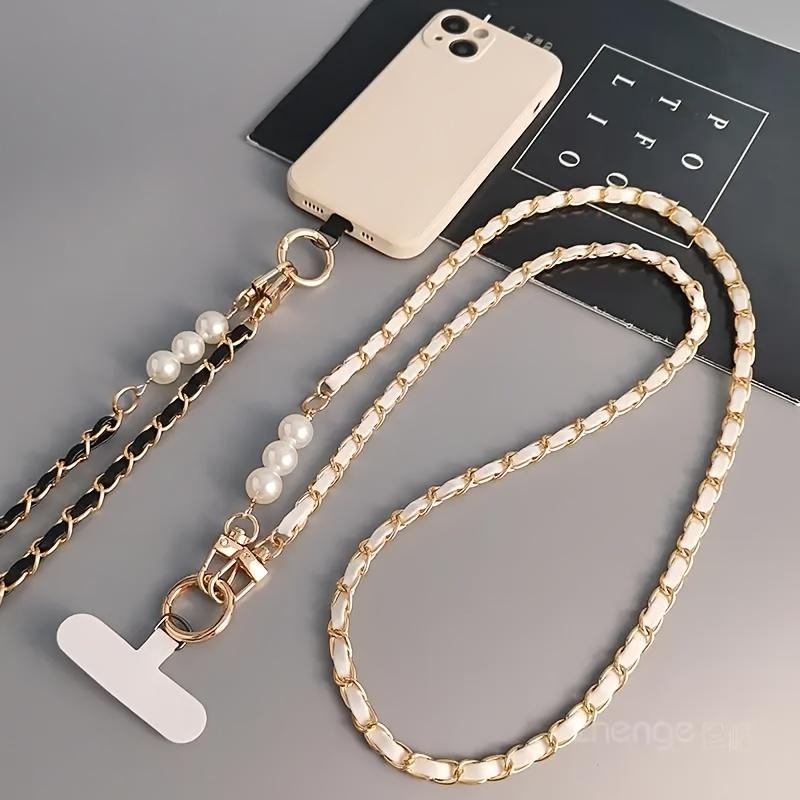 Metal Phone Chain Crossbody Short Phone Strap Lanyard