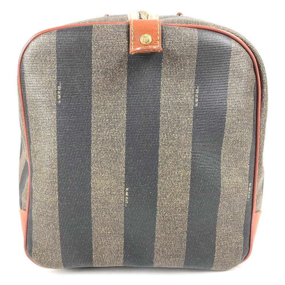 FENDI vintage Pecan travel bag travel bag bag Duffle Bag PVC/Leather khaki/Brown