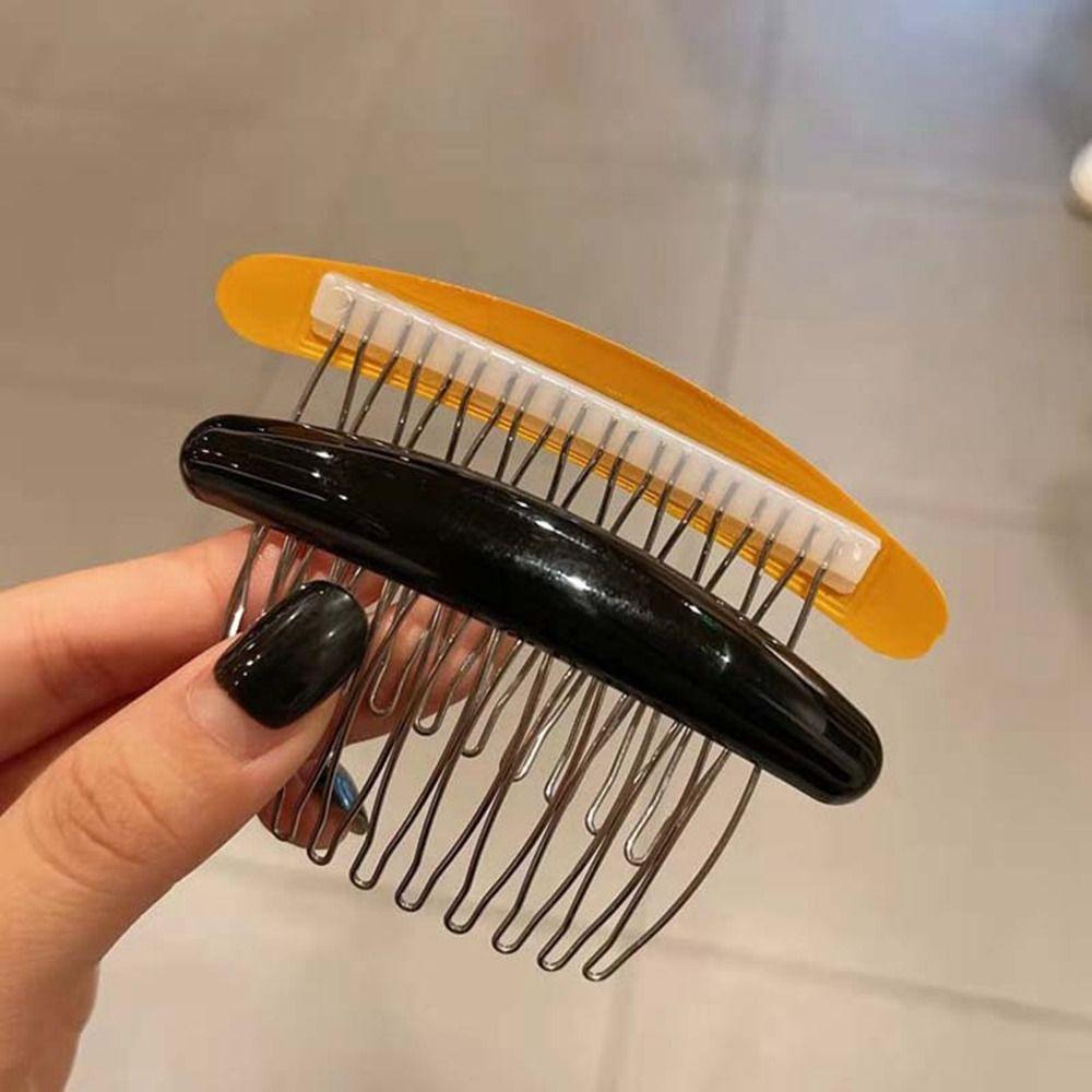 Side Clip Hair Comb Clip Candy Color Hair Clip Broken Hair Clip  Female Hair Accessories
