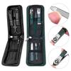 Manicure Set, Travel Mini Nail Clippers Kit Pedicure Care Tools, 6Pieces Stainless Steel Grooming Kit for Women Men