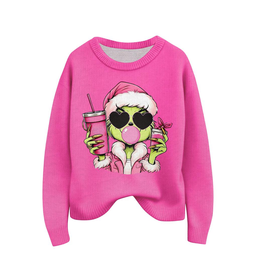 Women's Fashion Casual Long Sleeve Neck Sweater Pullover Top