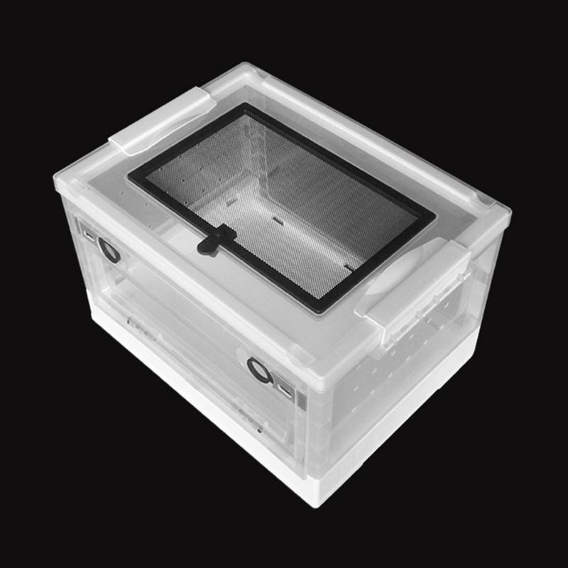 Large Lizards Habitat Box Featuring Ventilated Cover and Detachable Waste Tray For Home Use