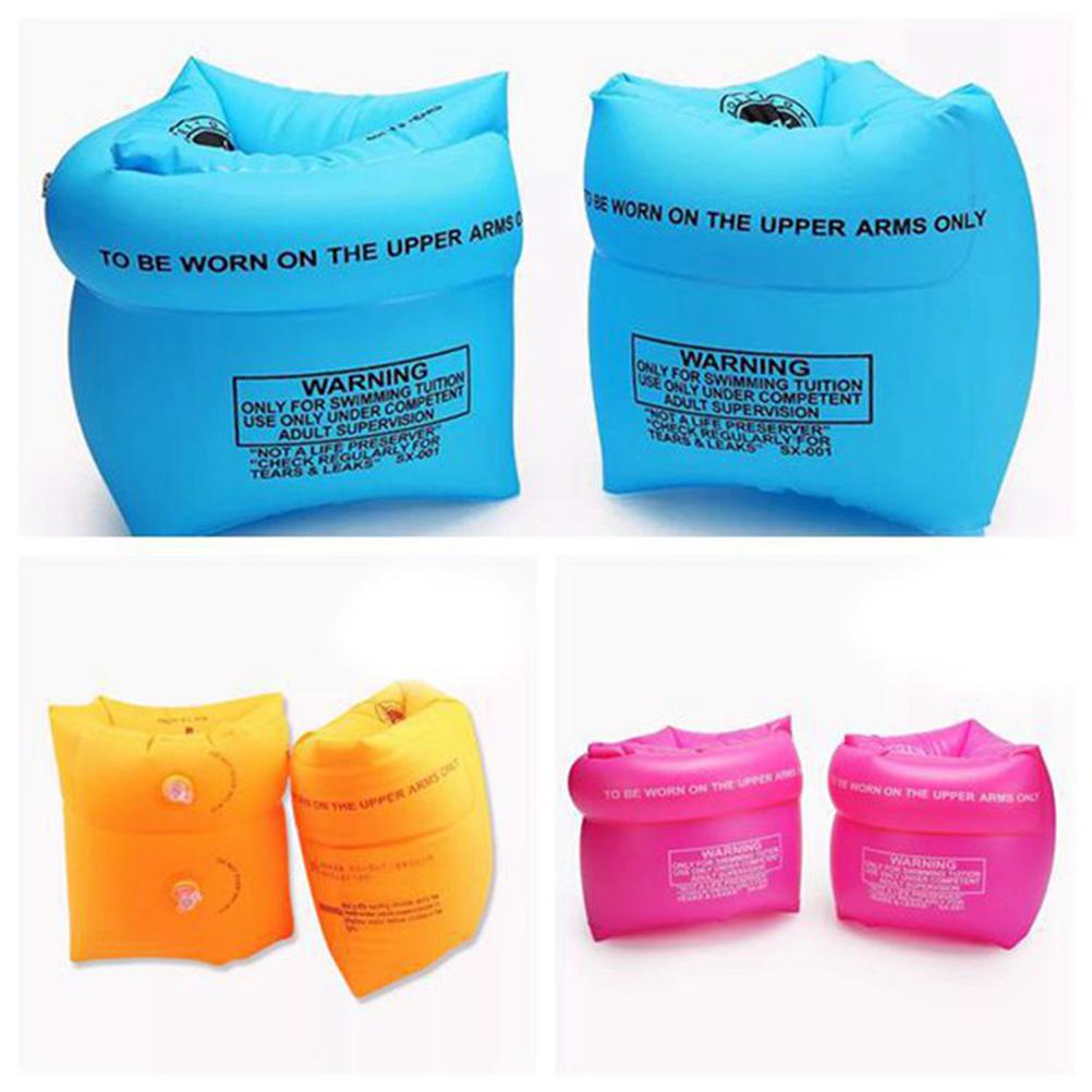 Buy 2 Pcs Inflatable Arm Floaties Arm Bands Floatation Swimming Rings