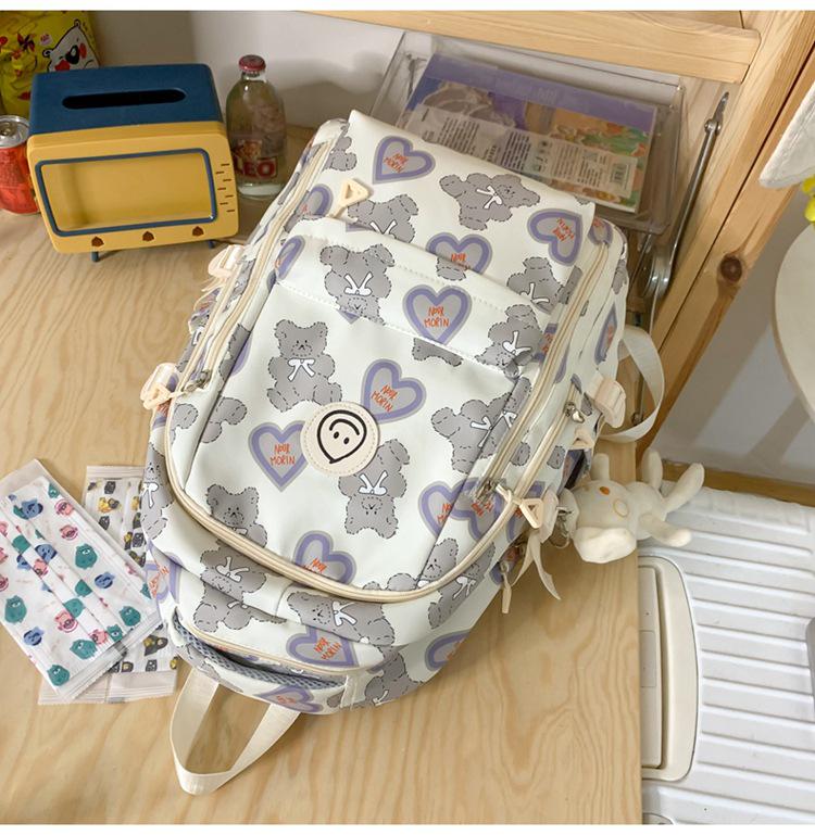 Large Capacity Cute Backpack for Girls - Suitable for Middle & High School Students, Grades 3-5, Double Shoulder Travel Bag
