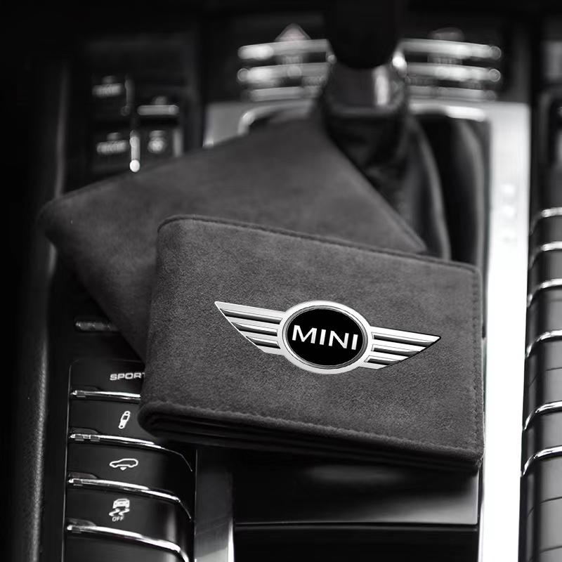 1Pcs Portable Car Driver License Holder PU Leather Card Bag For MINI Cooper One S Clubman R50 R53 R56 R60 F55 F56 R57 R58 R59