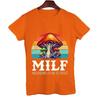 Summer Men Short Sleeve T-Shirts Tee MILF Mushrooms I'd-Like To Forage Funny Mushrooms Oversized Unisex T Shirts Tops Streetwear