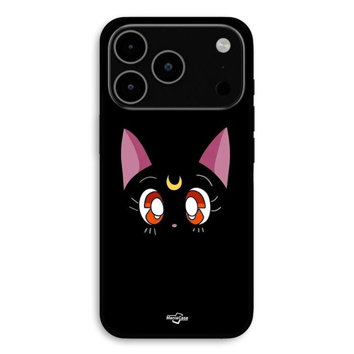 Hülle Für iPhone 18 Pro Max Schwarze Katze Luna Sailor Moon Maniacase schwarz