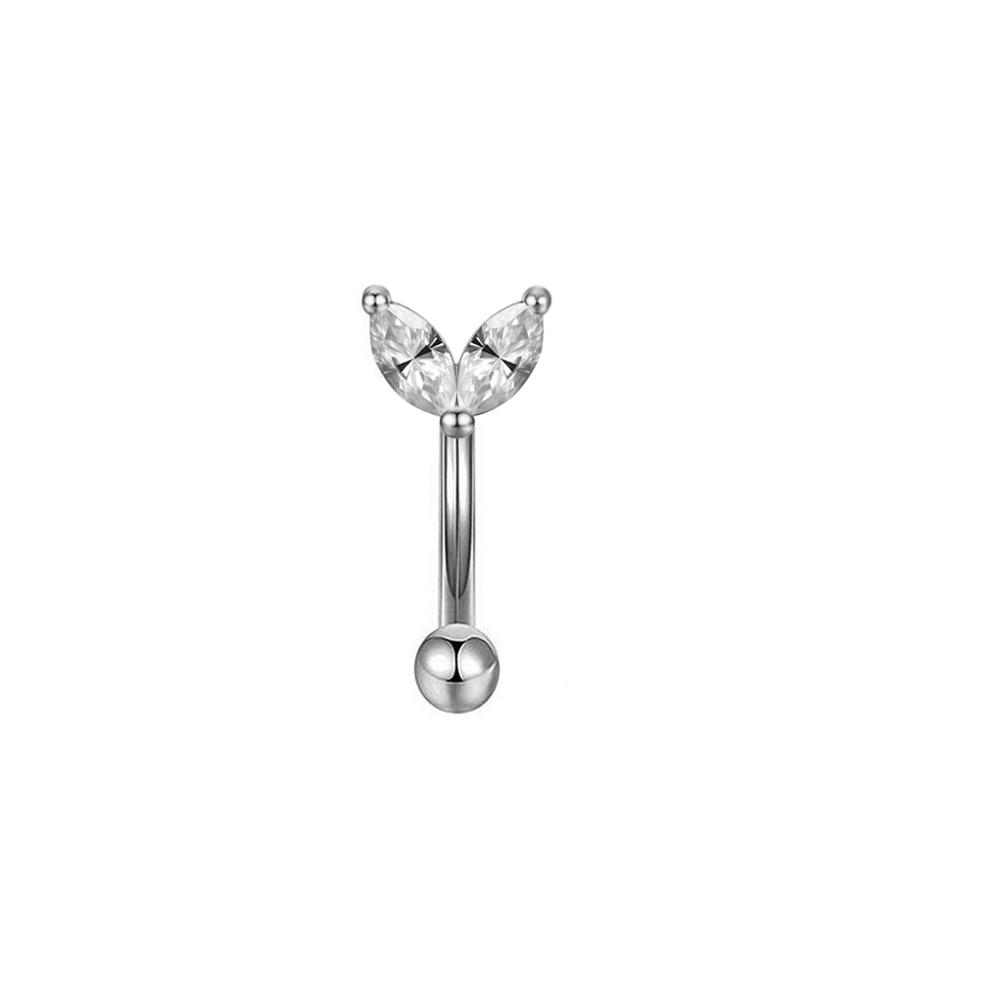 Rook piercing Butterfly Ear Cartilage Eyebrow Tragus Helix Piercing Stud Curved barbell Wholesale Body Jewelry