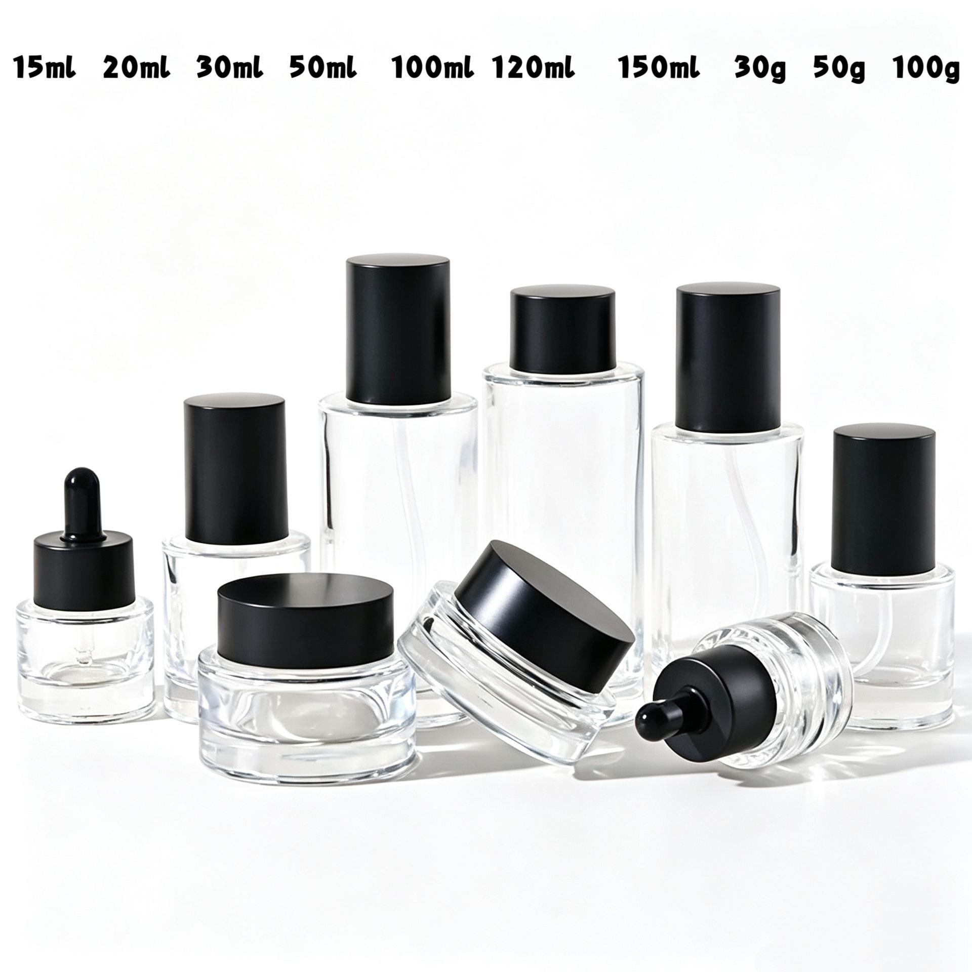 15ml-150ml Round Thick Bottom Glass Dropper Bottles (30g-100g) 150ml