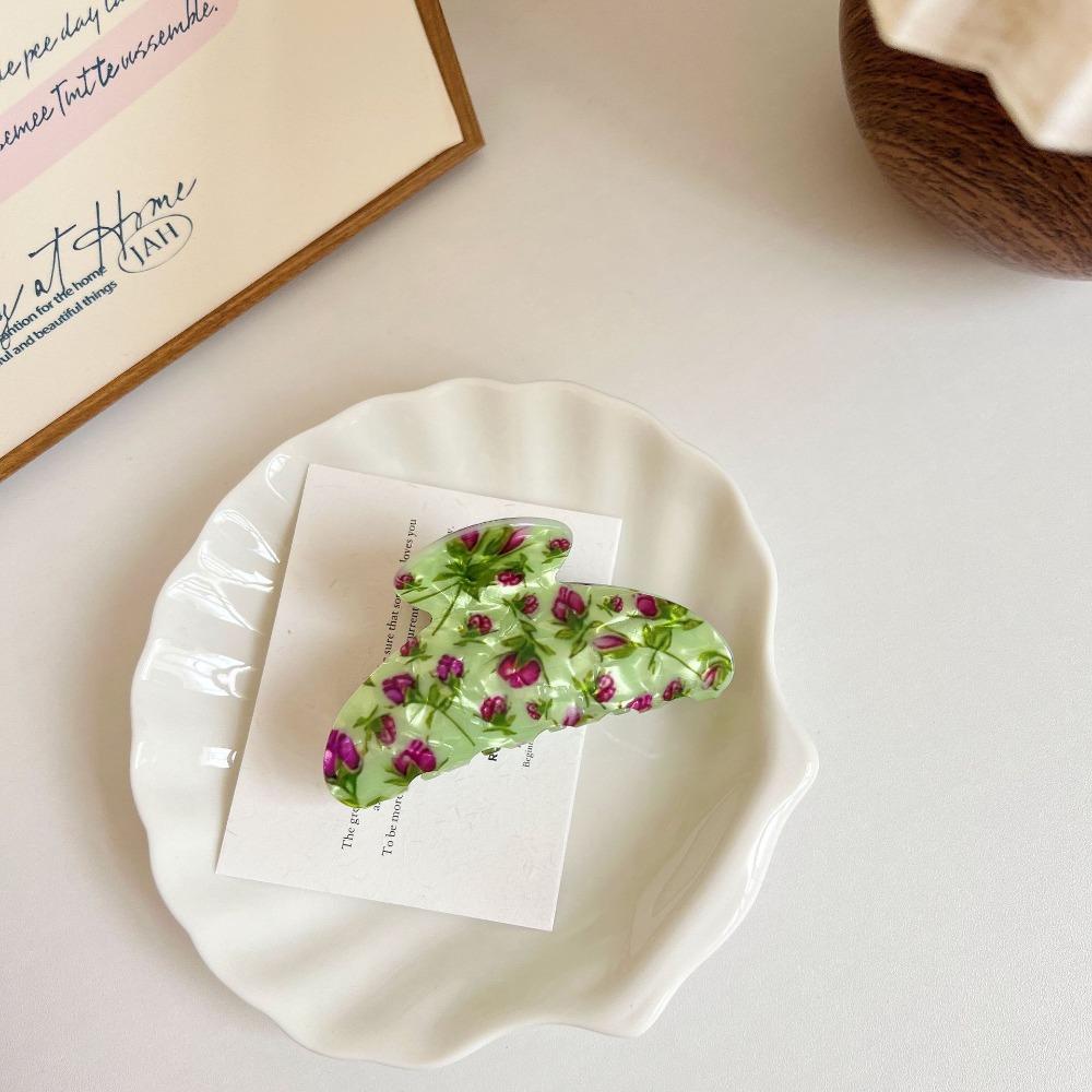 Sweet Hair Claw Clip Retro Floral Hair Accessories Fashion Hairpin  Girls Gifts