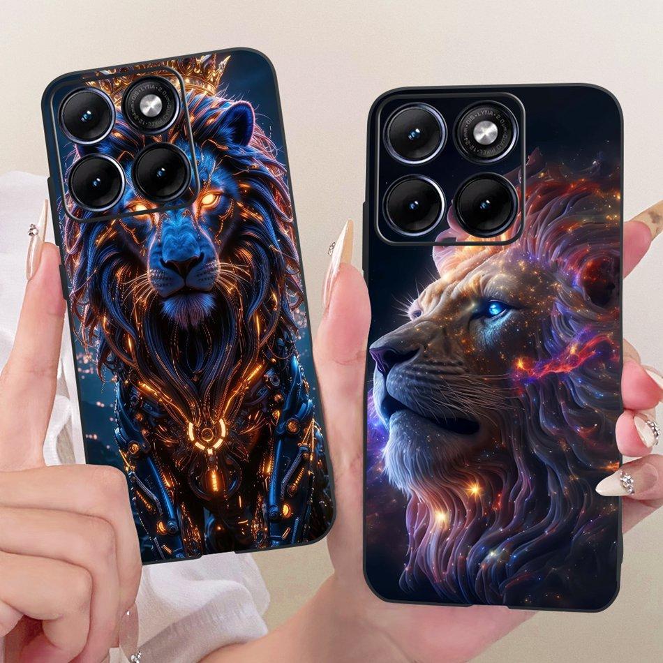 For Motorola Edge 70 Fusion Cool Dragon Tiger Pattern Phone Case For Motorola Edge70 Fusion 5G XT2605 Black Silicone Soft Bumper