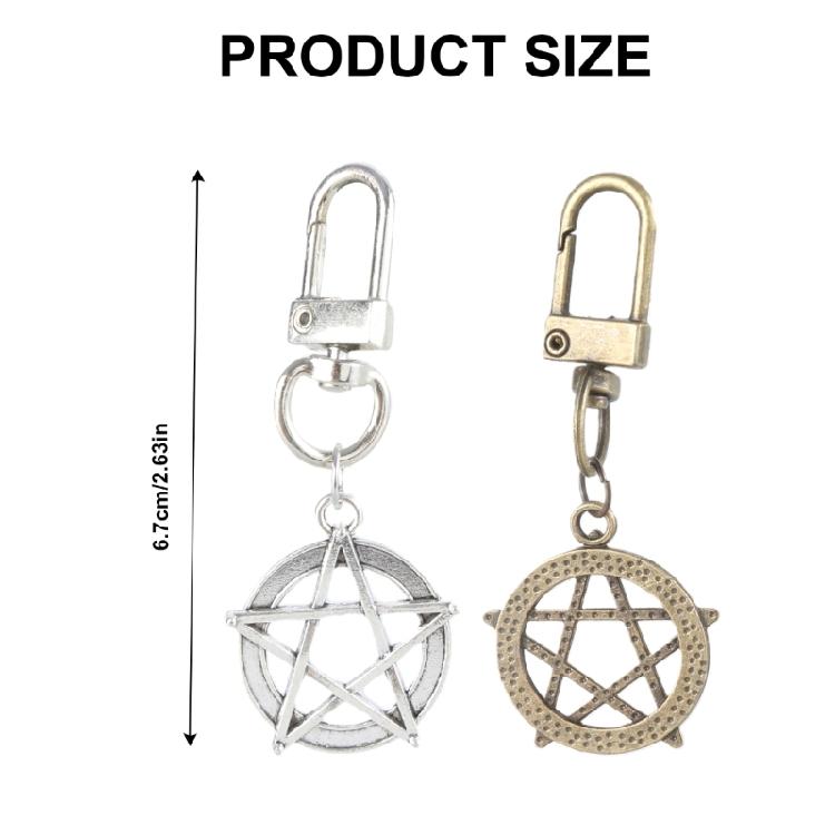 Multifunktionale Tragbare Hohlstern Robuste Legierung Schlüsselanhänger Elegante Designs Schlüsselring als Wohnaccessoire für Trendsetter