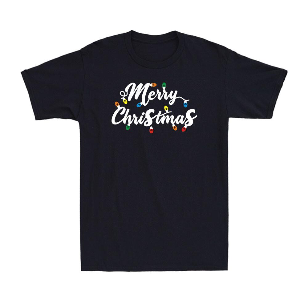 Merry Christmas Funny Christmas Lights Shirt Christmas Gift Men s T-Shirt L