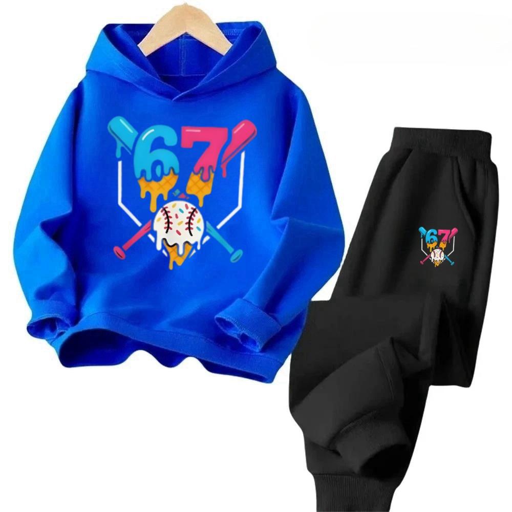 67 Rabatt Kinderanzug Atmungsaktive Sportbekleidung Cartoon-Design Heißer Verkauf Kinder Bequemes Sweatshirt-Set