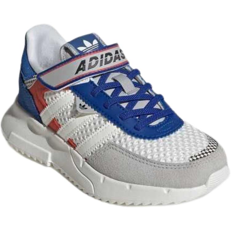 Adidas Originals Retropy F2 Fabric Comfortable Soft Low Top Casual Shoes Kids Sneakers Light-Gray Blue JS2477