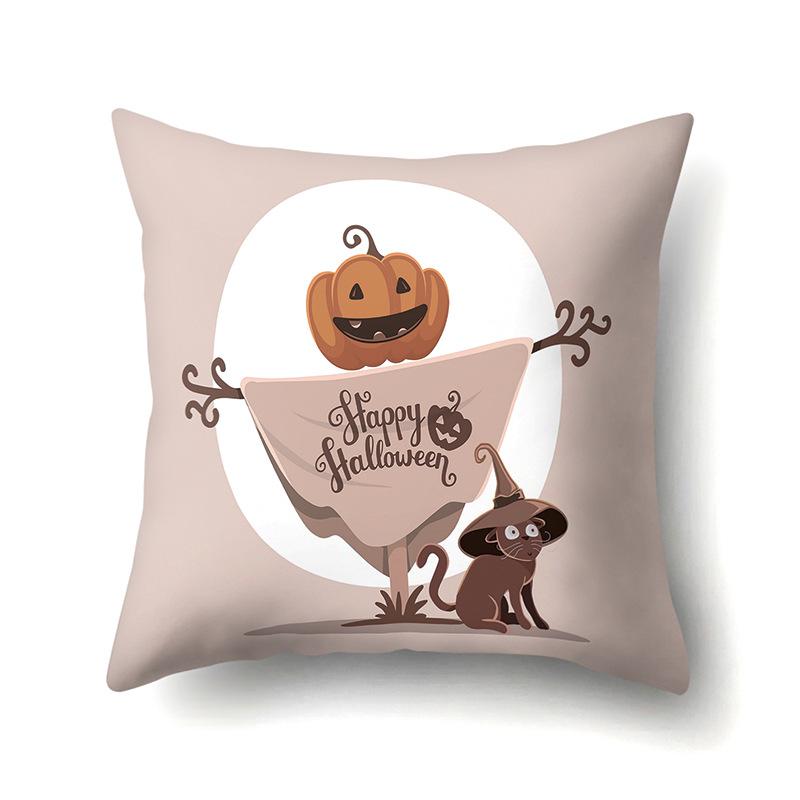 Halloween Pillowcase Car Waist Pillow Pumpkin Sofa Cushion Cover Office Home Living Room Pillowcase