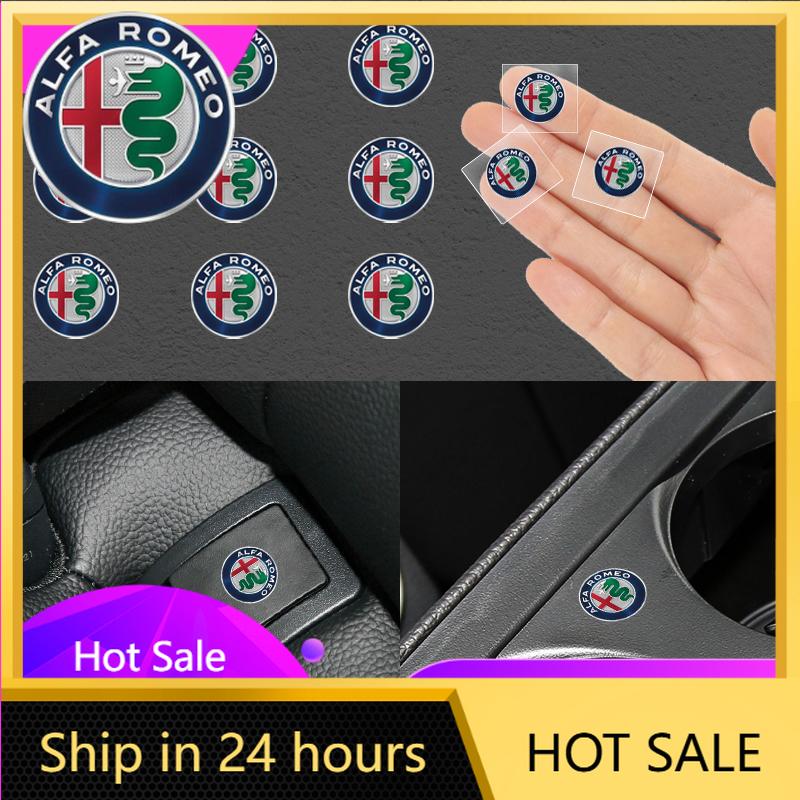 Autoaufkleber Für Alfa Romeo Autoembleme Auto Innenraum Dekor Logo Aufkleber Für Alfa Romeo 159 Giulietta Giulia 147 Mito 156 Stelvi