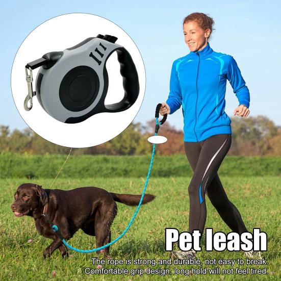 Retractable Pet Leash with Brake Button Extendable Up To 10/16ft Comfortable Grip Design Comfort Grip Dog Leash