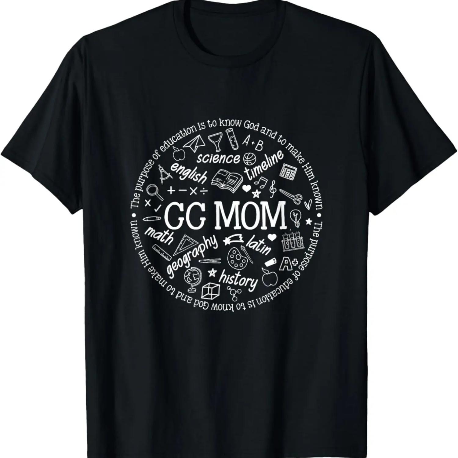 

CC Mom Classical Conversations Homeschool Mom Homeschooling T-Shirt XXXXXL чёрный