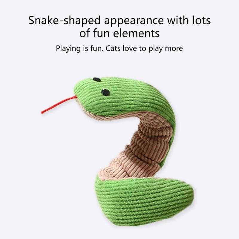 Wiggling Snake Designs Pet Toy For Kittens And Puppies With Chew Resistant Fabric 36cm Pet Plaything