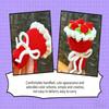 Handmade Crochet Flower Keychains Purse Bag Accessories Key Charm Car Keyrings Valentines Gift Bouquet Keychain Women