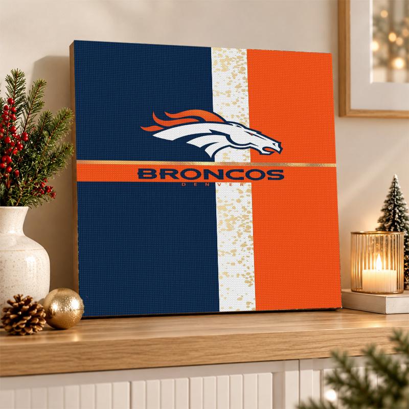 Denver Broncos Diamond Painting Kit 5D Full Drill DIY Diamond Mosaic Wall Art Home Decor