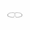 ABS Chrome Rearview Mirror Rain Eyebrow Frame Trim 2X For Benz C-Class -