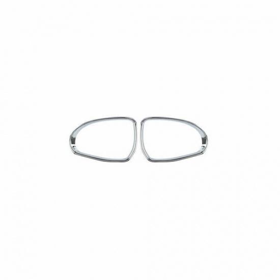 ABS Chrome Rearview Mirror Rain Eyebrow Frame Trim 2X For Benz C-Class -