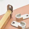 2/1PCS Thickened Wardrobe Clothes Rod Flange Seat Wardrobe Clothes Rod Bracket Accessories Clothes Rod Support Base Crossbar Parts