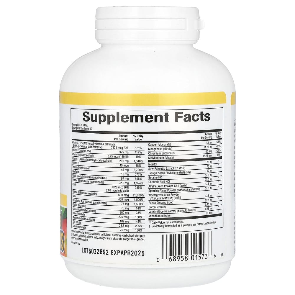 Natural Factors MultiStart Men's 50+ Multivitamin, 120 Tablets