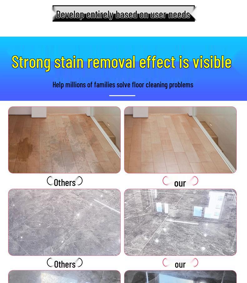 Tile and Wood Floor Cleaner with Lasting Fragrance - Removes Stains, No Watermarks