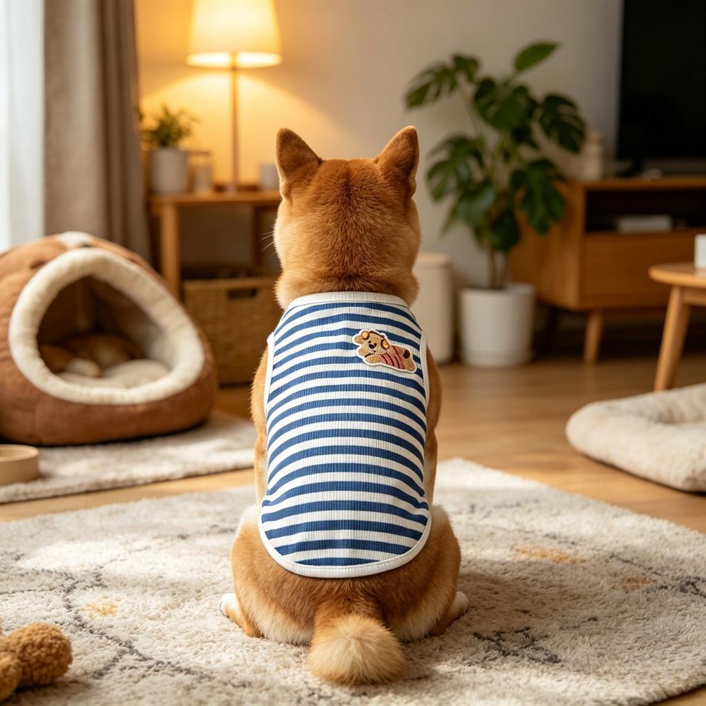 1PC Sleeveless Printed Cat Dog Vests Lightweight Breathable Elastic Pet Apparel for Indoor Outdoor Daily Use