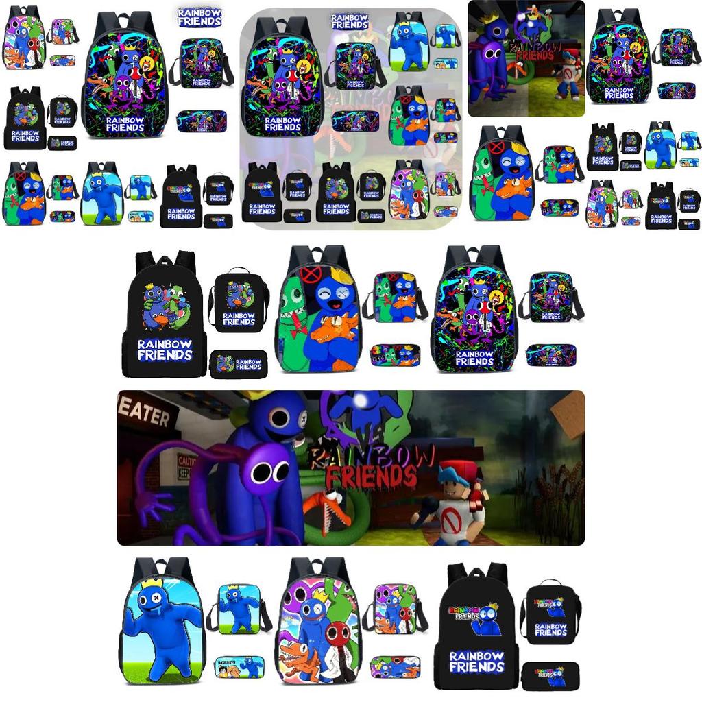 Rainbow Friends Cartoon Backpack For Kids 20l Capacity Oxford Fabric Breathable And Waterproof