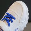 Boys and Girls Leather Surface Sneakers Casual Soft Bottom White Shoes Spring and Autumn New Children Dad Shoes