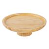Wooden Dinner Plate Round Serving Platter High Stand Sushi Dish Food Serving Trays for Fruits Salads Dessert Bread Cake