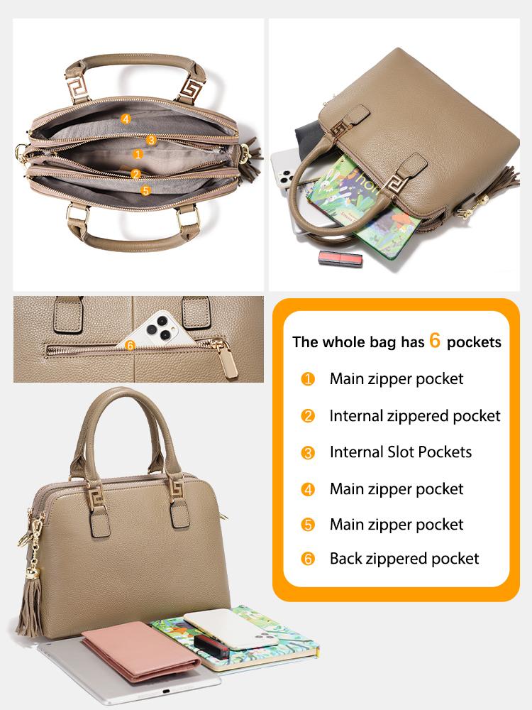 Zency 2025 Women 100% Genuine Leather Shoulder Bag Ladies Crossbody Bag