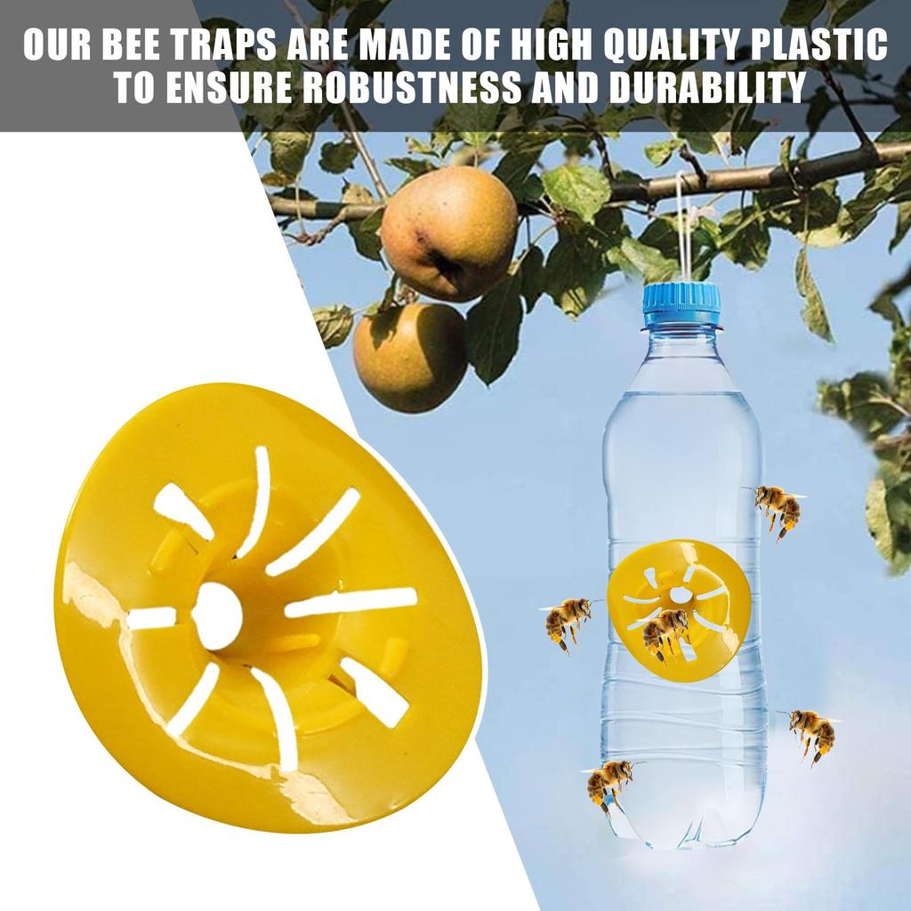 10 Stück Wespenfalle Fruchtfliegenfalle PP Wiederverwendbarer Trichter Bienen Hornissenfänger Schädlingsbekämpfung Insektenfallen Außen Garten Landwirtschaftsbedarf