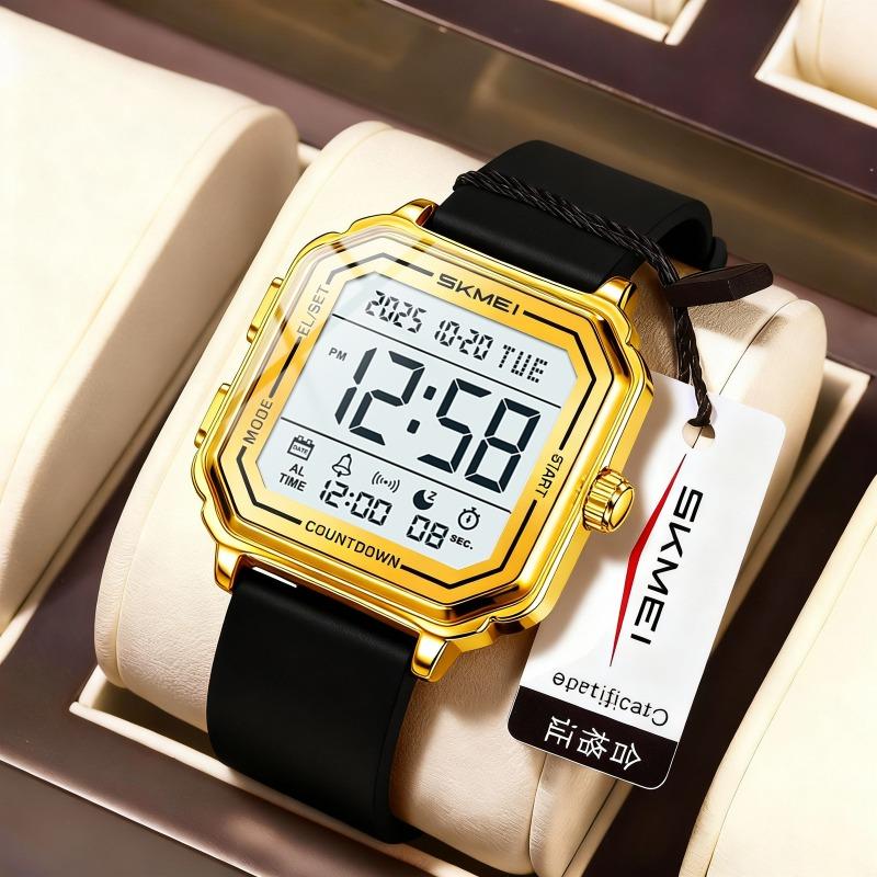 Orologio elettronico studente moda tendenza sveglia luminoso impermeabile cinturino in acciaio cronografo da esterno orologio elettronico