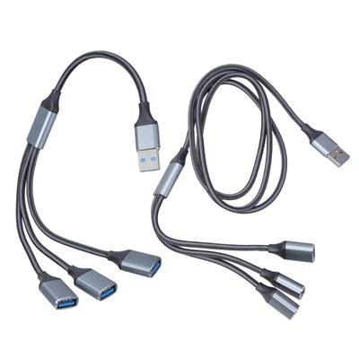 USB Ayırıcı Kablo USB2.0 Erkek - 3 Port Dişi Çoklu USB Port Genişletici Kablo Veri Aktarımı Güç Şarjı için