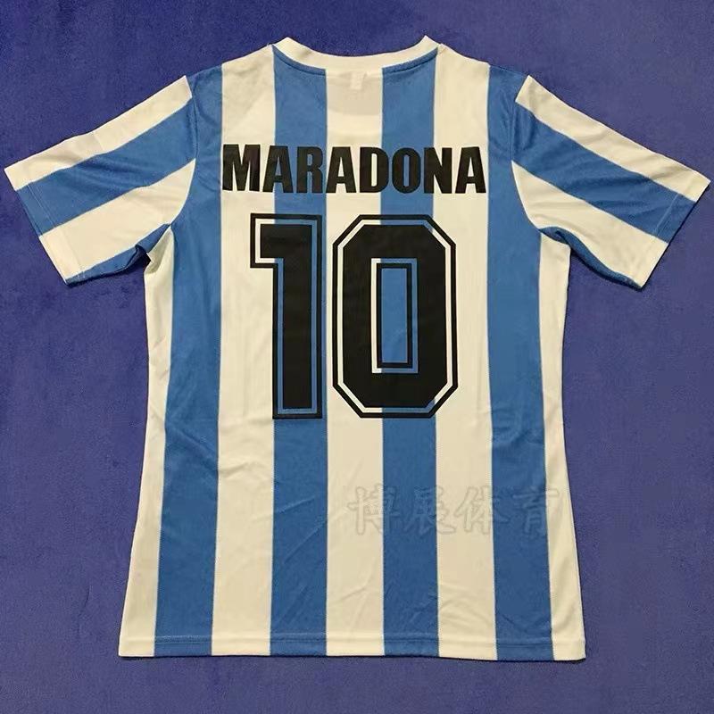 Retro krekls, futbola krekls, klasiskais Argentīnas