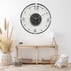 Tempered Glass Wall Clock Nordic Living Room Furniture Clocks Interior Silent Decoration Wall Clock Modern Accessories Clocks