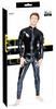 Black Level - Men's Black Long Jumpsuit with Zipper XL